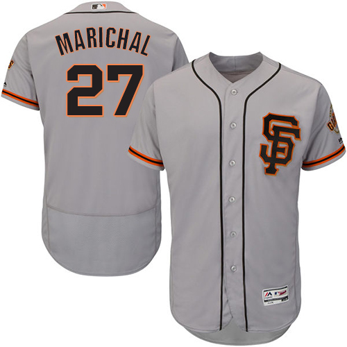 Giants #27 Juan Marichal Grey Flexbase Authentic Collection Road 2 Stitched MLB Jersey